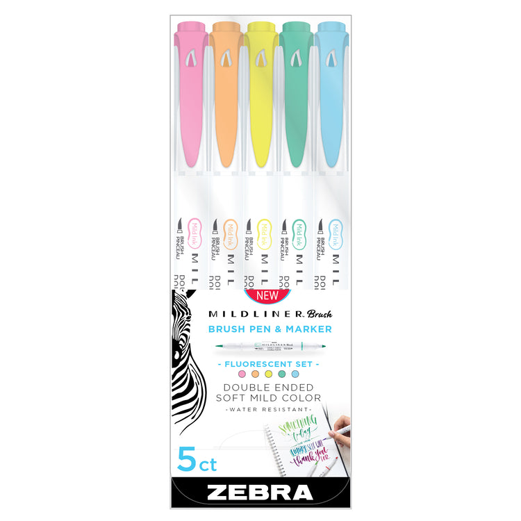 ZEBRA Mildliner Double-sided Highlighter Brush Brush / Extra Fine 25 Color  Box Set -  Denmark