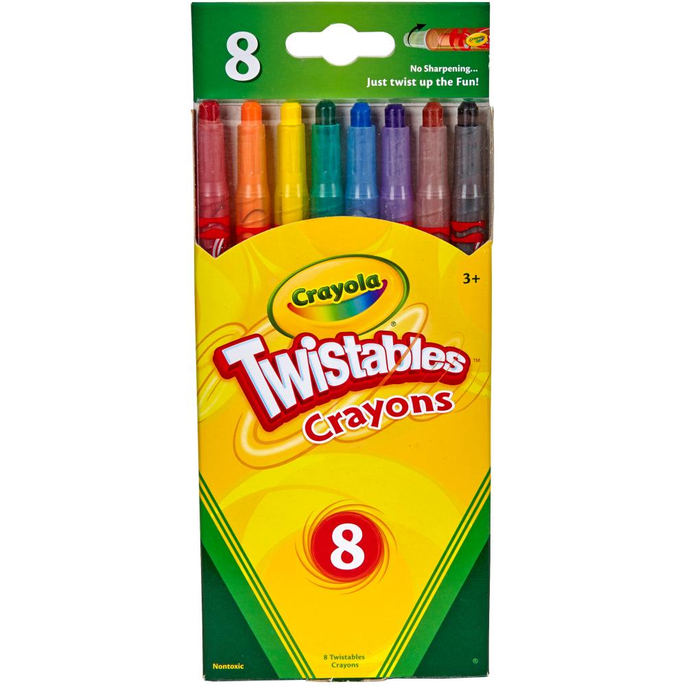 YPLUS 24 Count Twistable Crayons for Toddlers, Silky Iceland