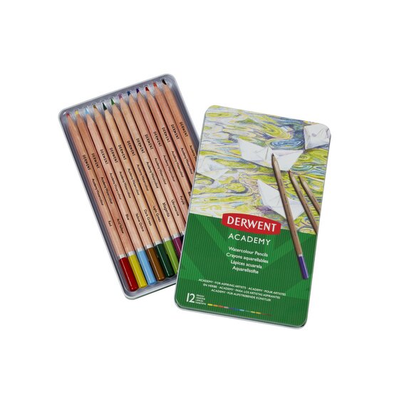 Derwent : Academy Watercolor : Tin Set of 36