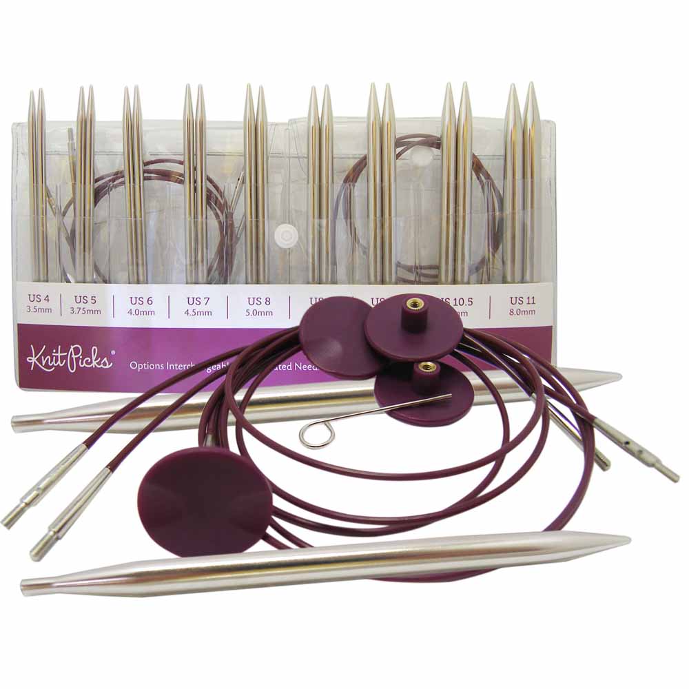 Knit Picks Interchangeables Assorted Tips and Cables Singles 