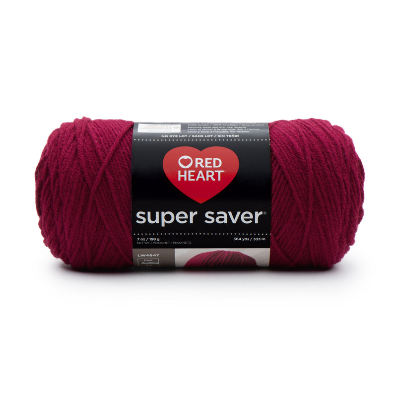 Red Heart 198g "Super Saver" 100% Acrylic Yarn - Solids