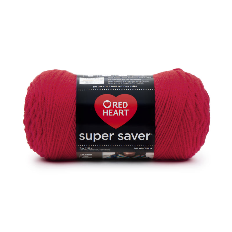 Red Heart 198g "Super Saver" 100% Acrylic Yarn - Solids