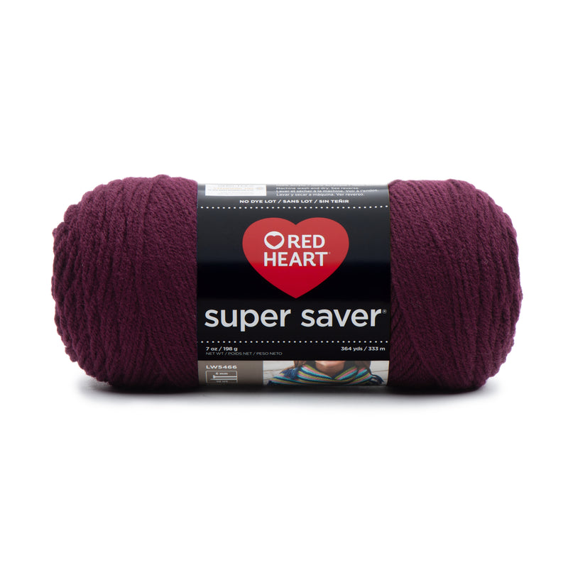 Red Heart 198g "Super Saver" 100% Acrylic Yarn - Solids