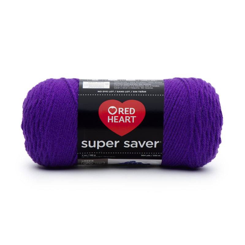 Red Heart 198g "Super Saver" 100% Acrylic Yarn - Solids