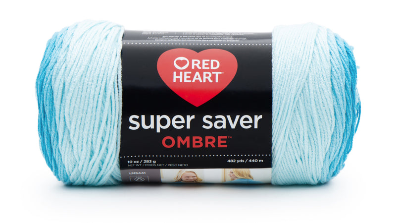 Red Heart 283g "Super Saver Ombre" 100% Acrylic Yarn