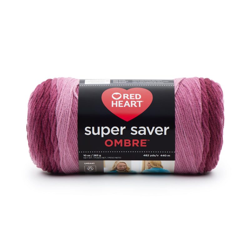 Red Heart 283g "Super Saver Ombre" 100% Acrylic Yarn