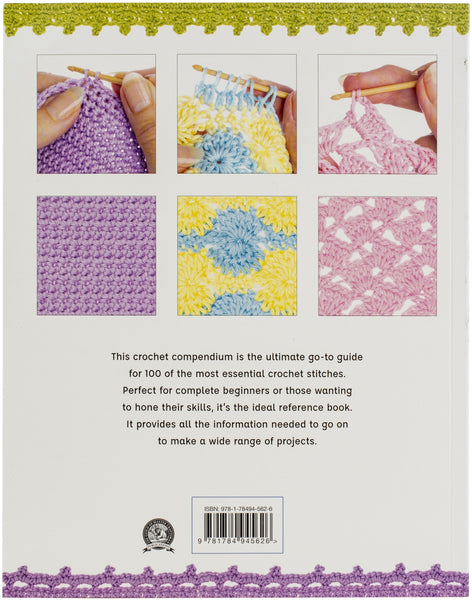 "100 Essential Crochet Stitches" Crochet Stitch Book by Val Pierce