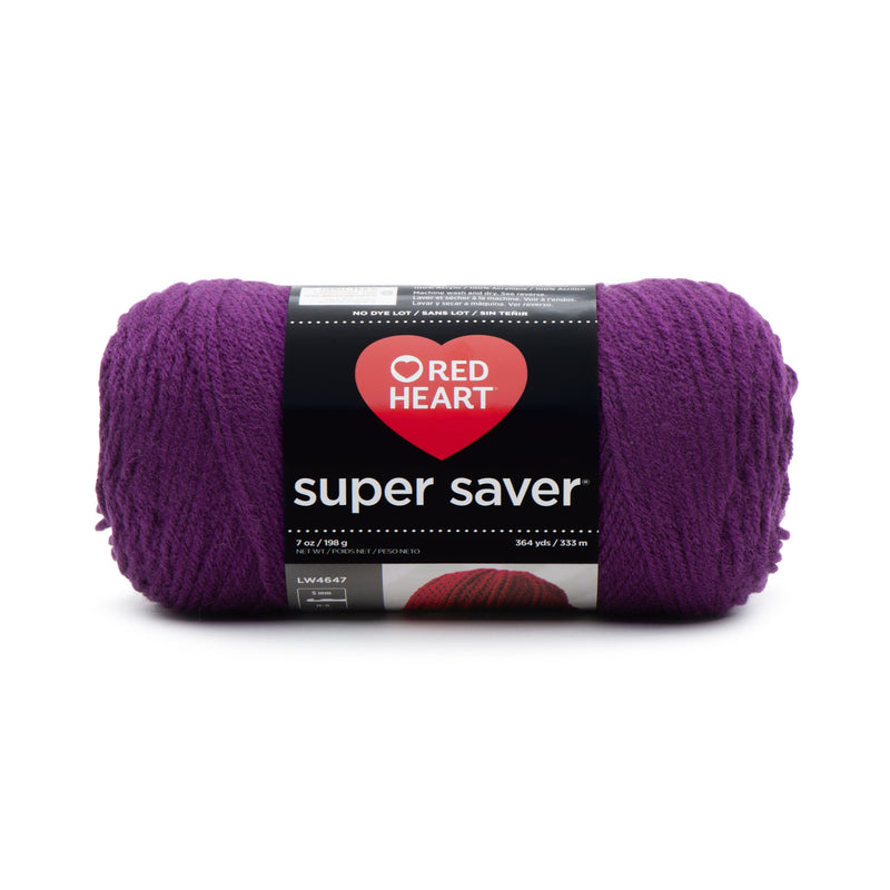 Red Heart 198g "Super Saver" 100% Acrylic Yarn - Solids