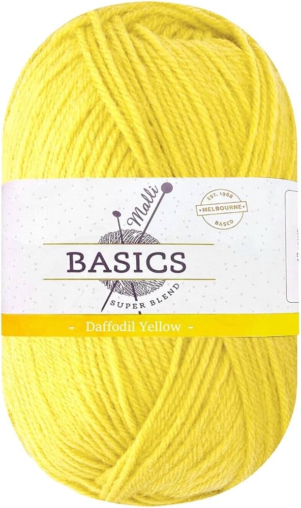 Everyday Malli 100g "Basics" 8-Ply Acrylic Knitting Yarn - Choose Your Colour