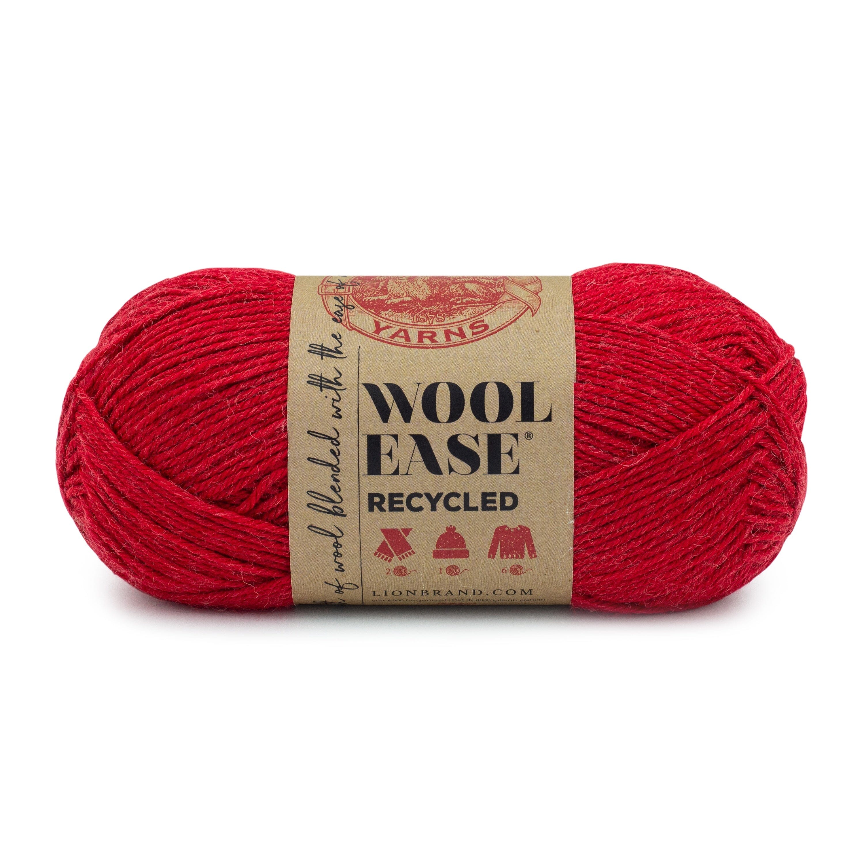 Lion Brand 85g "Wool-Ease Recycled" 10-Ply Wool & Acrylic Yarn