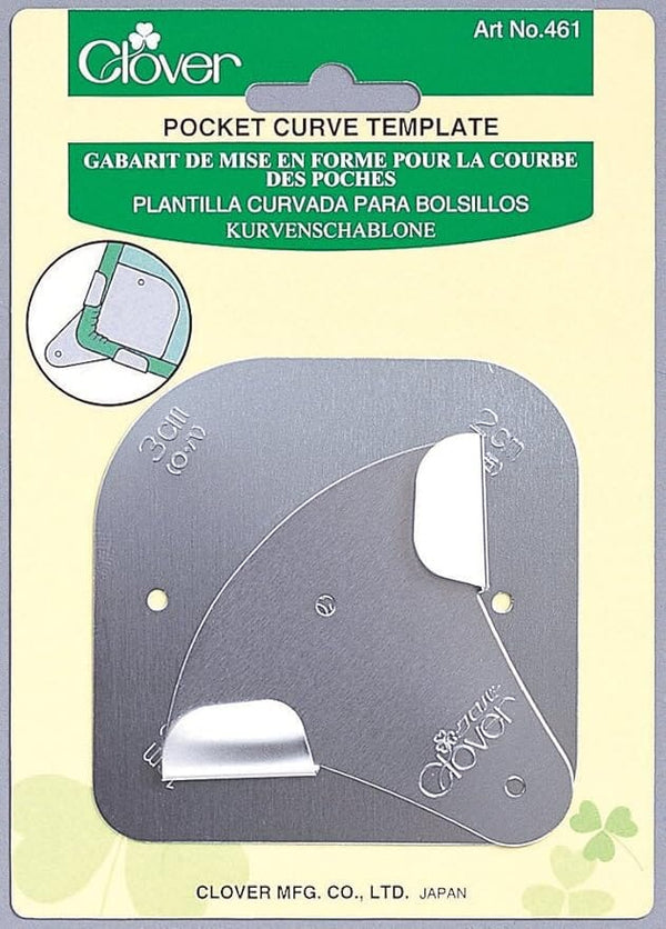 Clover Pocket Curve Sewing Template