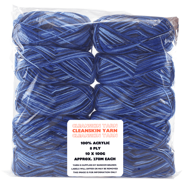 Everyday 50 x 100g "Cleanskin" 8-Ply Acrylic Yarn