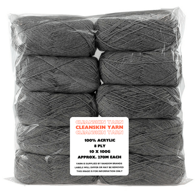 Everyday 50 x 100g "Cleanskin" 8-Ply Acrylic Yarn