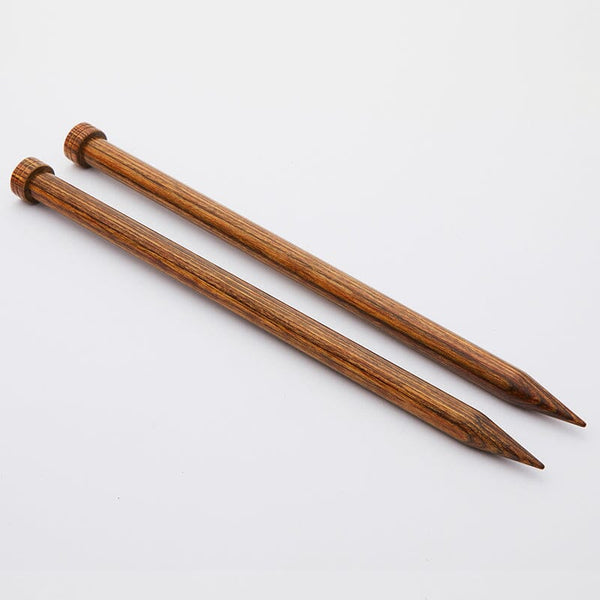 Knitpro "Ginger" Wood Single Point Knitting Needles - 25cm (10")