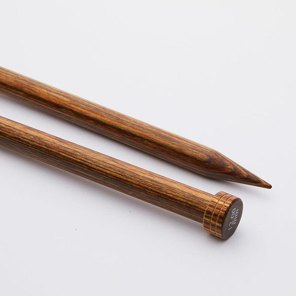 Knitpro "Ginger" Wood Single Point Knitting Needles - 25cm (10")