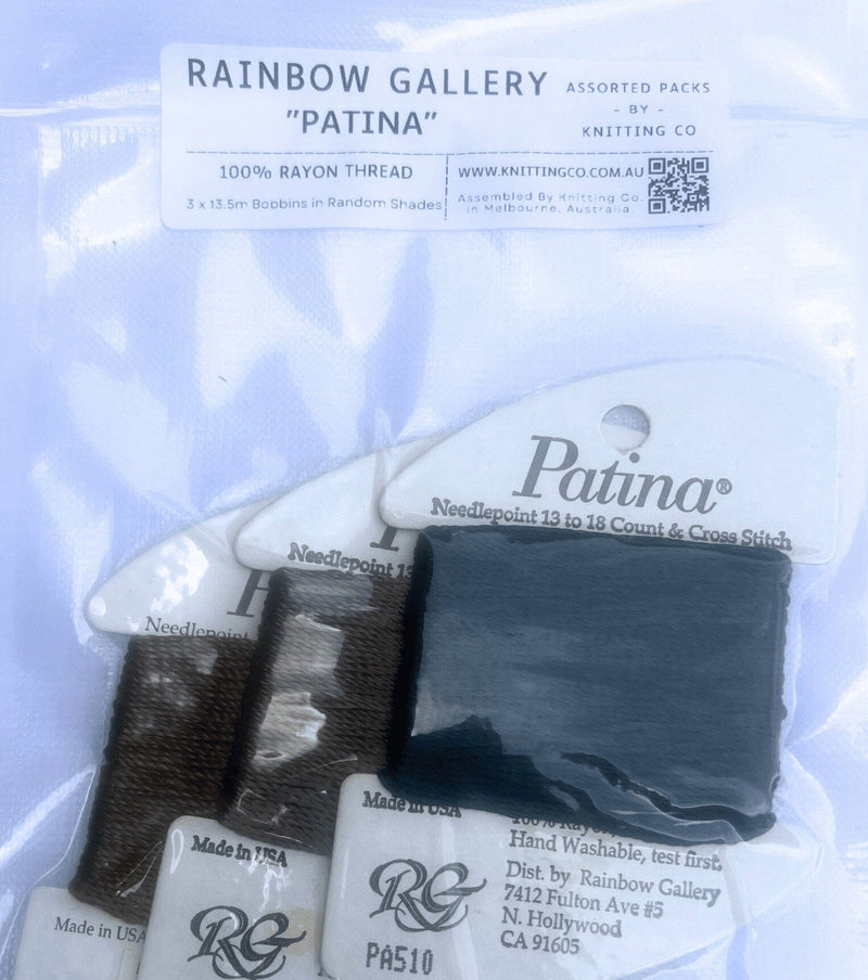 Assorted Pack - Rainbow Gallery "Patina" Rayon Embroidery Floss - 3 x Shades