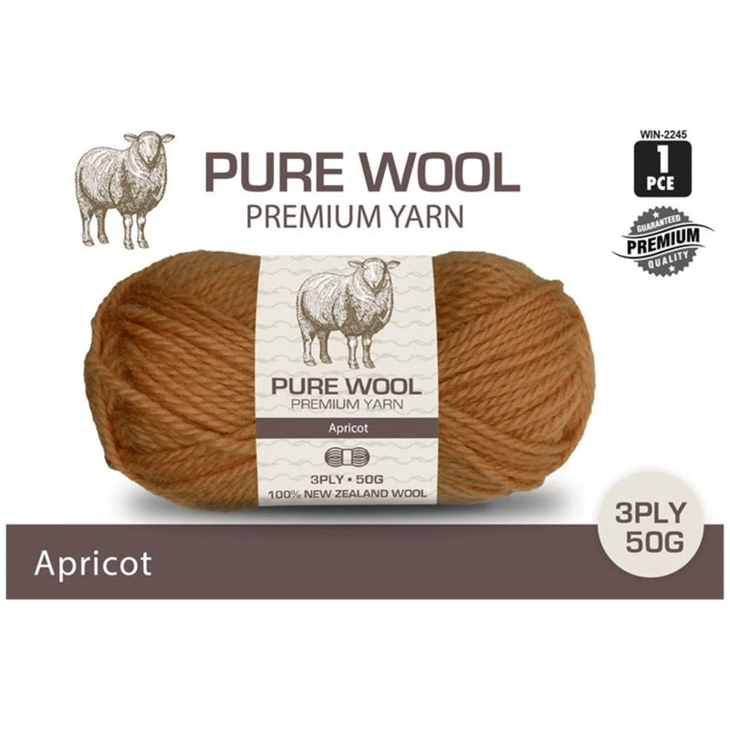 Everyday 50g 100% Pure Wool Premium Knitting Yarn - Choose Your Colour