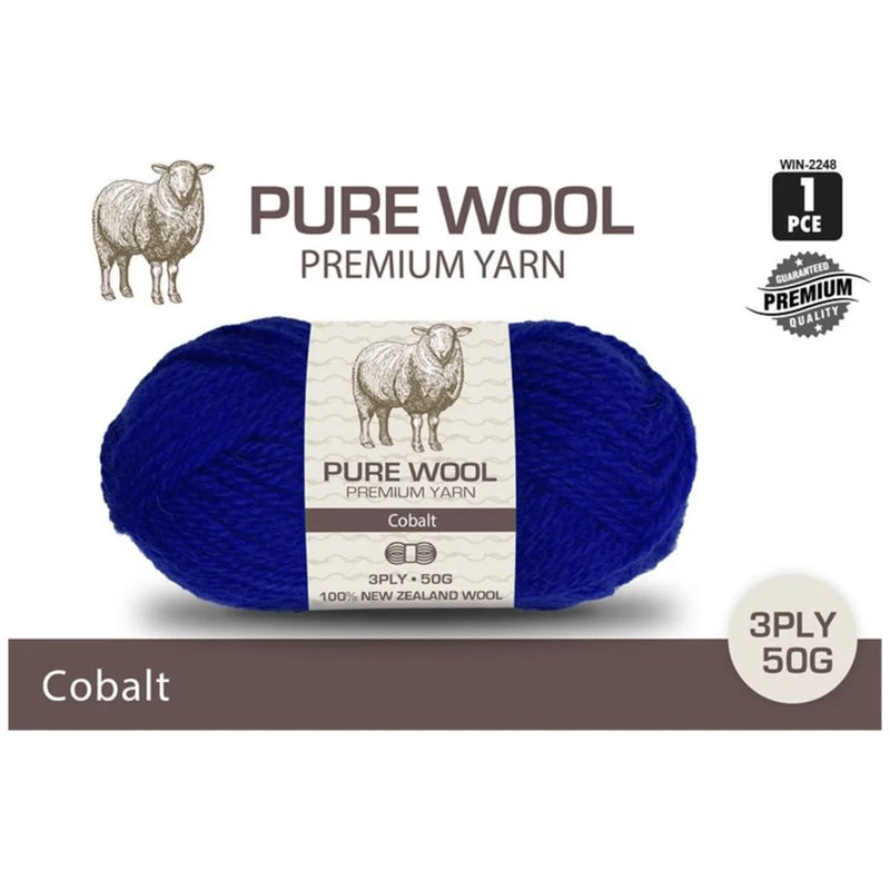 Everyday 50g 100% Pure Wool Premium Knitting Yarn - Choose Your Colour