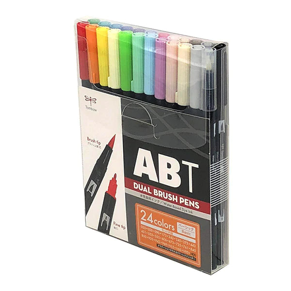 Tombow ABT Dual Brush Pen Markers - Set of 24