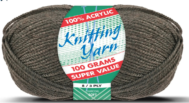 Everyday 100g 8-Ply Acrylic Knitting Yarn - Solids