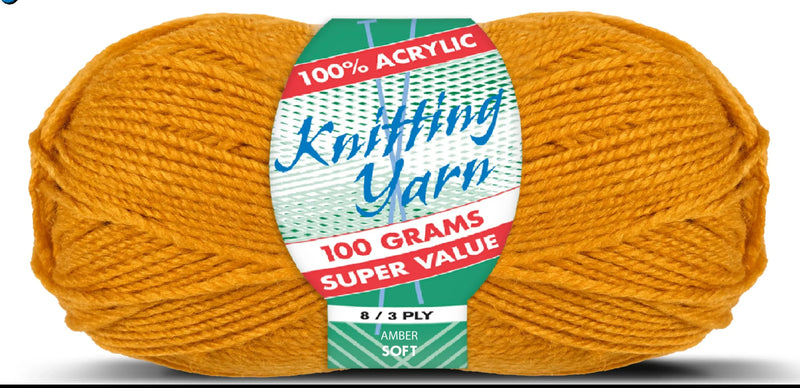 Everyday 100g 8-Ply Acrylic Knitting Yarn - Solids