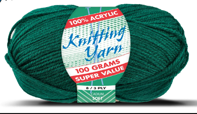 Everyday 100g 8-Ply Acrylic Knitting Yarn - Solids