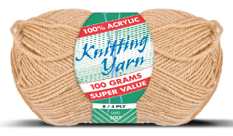 Everyday 100g 8-Ply Acrylic Knitting Yarn - Solids