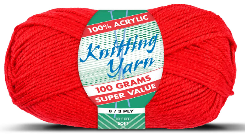 Everyday 100g 8-Ply Acrylic Knitting Yarn - Solids