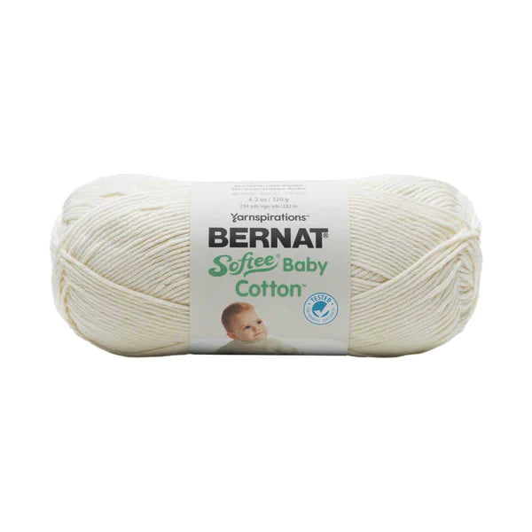 Bernat 120g "Softee Baby Cotton" 8-Ply Acrylic & Cotton Blend Yarn