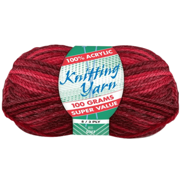 Everyday Super Value 100g Acrylic 8-Ply Knitting Yarn - Prints