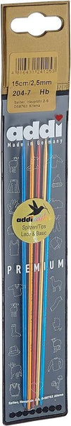 Addi "Colibri" Lightweight 15cm Double Pointed Knitting Needles