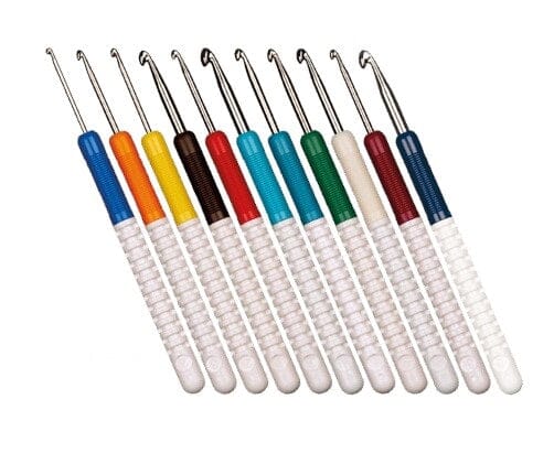 Addi Colours Easy Grip Aluminium Crochet Hook (2mm - 6mm)