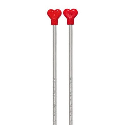 Addi "Red Heart" 35cm Aluminium Single Point Knitting Needles - Set of 10