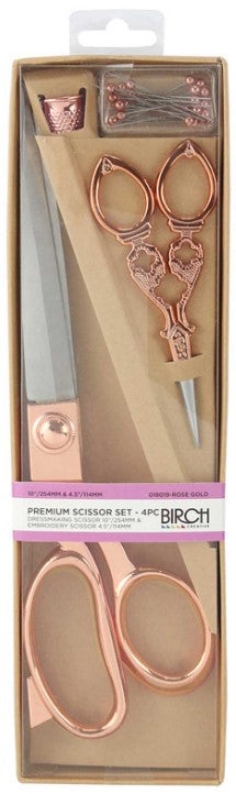 Birch Premium Dressmaking & Embroidery Scissors - Set of 4