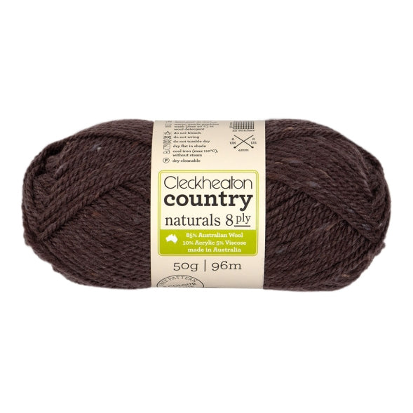 Cleckheaton 50g "Country Naturals" 8-Ply Wool Blend Yarn