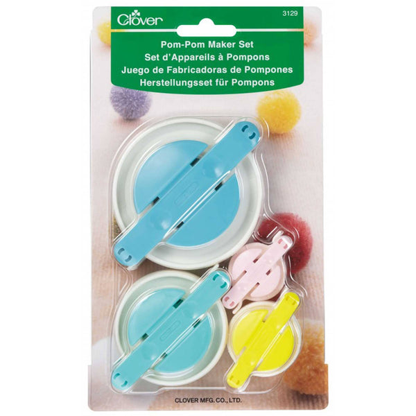 Clover Pom Pom Makers - Set of 4