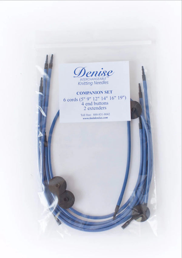 Denise Interchangeable Knitting & Crochet Cables - Set of 6