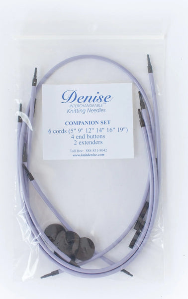 Denise Interchangeable Knitting & Crochet Cables - Set of 6