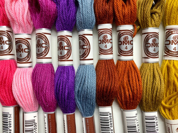 Assorted Pack - DMC "Soft Cotton" Matte Tapestry Thread - 9 x Skeins