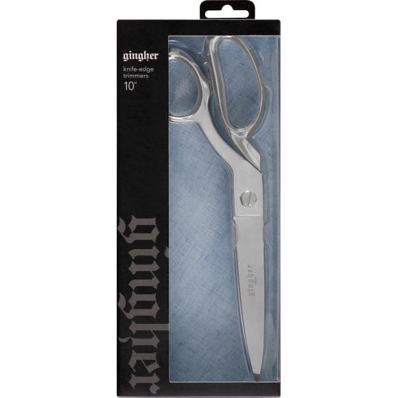 Gingher Knife Edge 10" Bent Trimmer Scissors w Cover