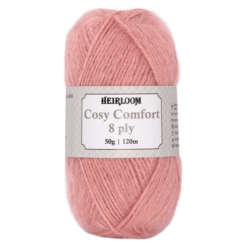 Heirloom 50g "Cosy Comfort" 8-Ply Silk Blend Yarn