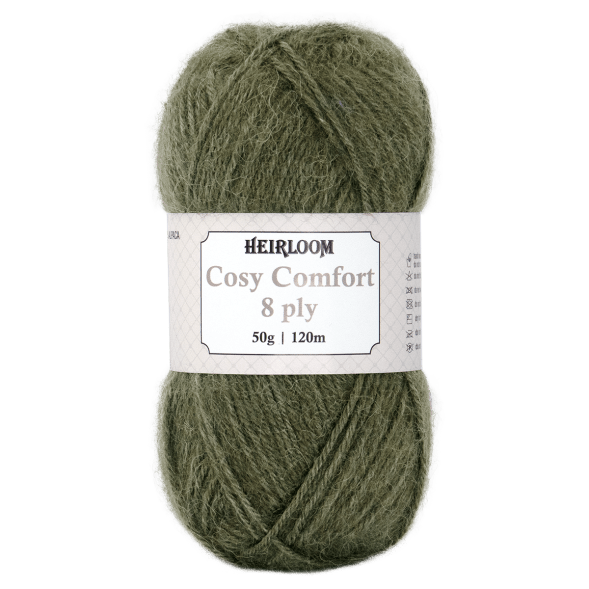 Heirloom 50g "Cosy Comfort" 8-Ply Silk Blend Yarn