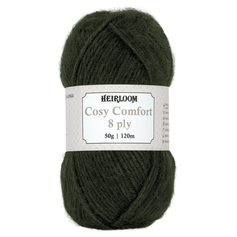 Heirloom 50g "Cosy Comfort" 8-Ply Silk Blend Yarn