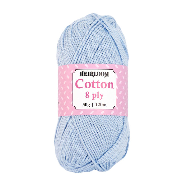 Heirloom 50g "Cotton" 8-Ply 100% Cotton Yarn