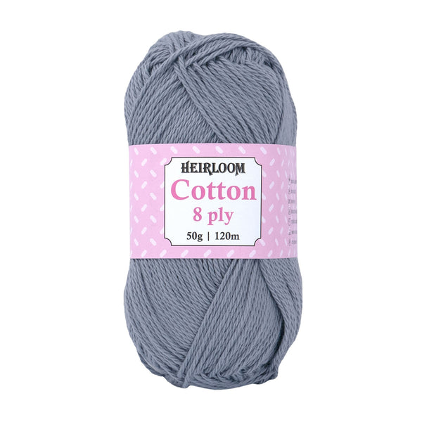 Heirloom 50g "Cotton" 8-Ply 100% Cotton Yarn