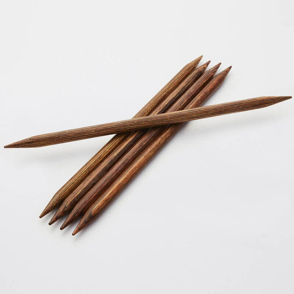 KnitPro "Ginger" Wood Double Point Knitting Needles (15cm or 20cm)