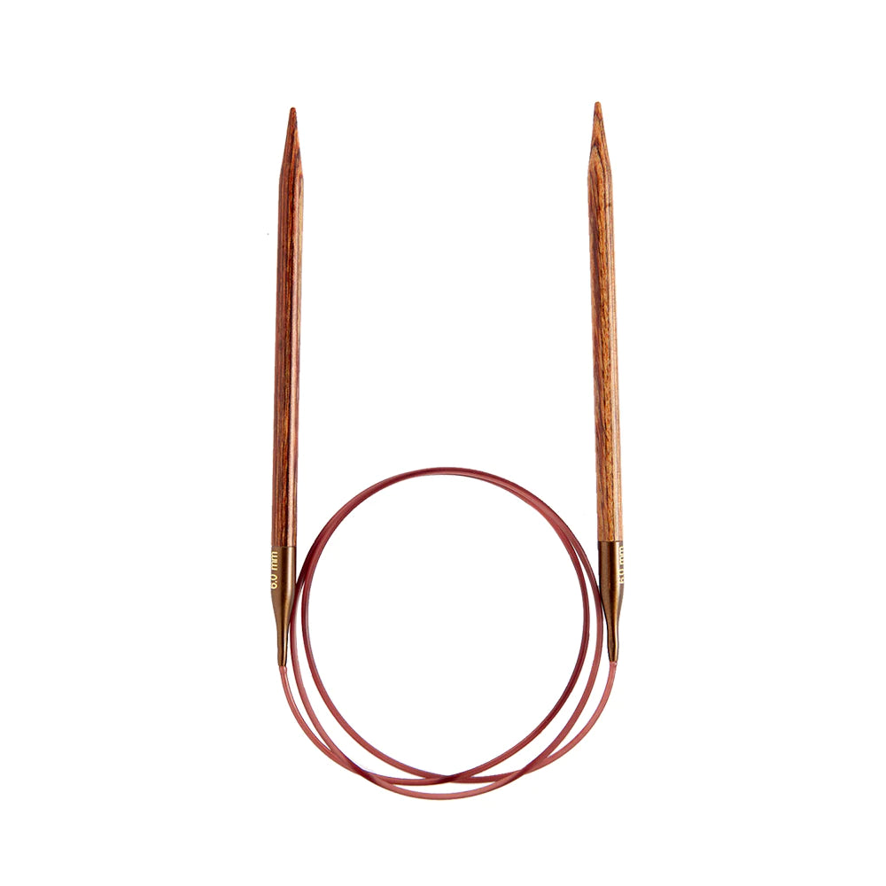 KnitPro "Ginger" Wood Fixed Circular Knitting Needles - 80cm (32")