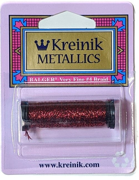 Assorted Pack - Kreinik Metallics "Very Fine" #4 Braid Thread - 4 x Shades