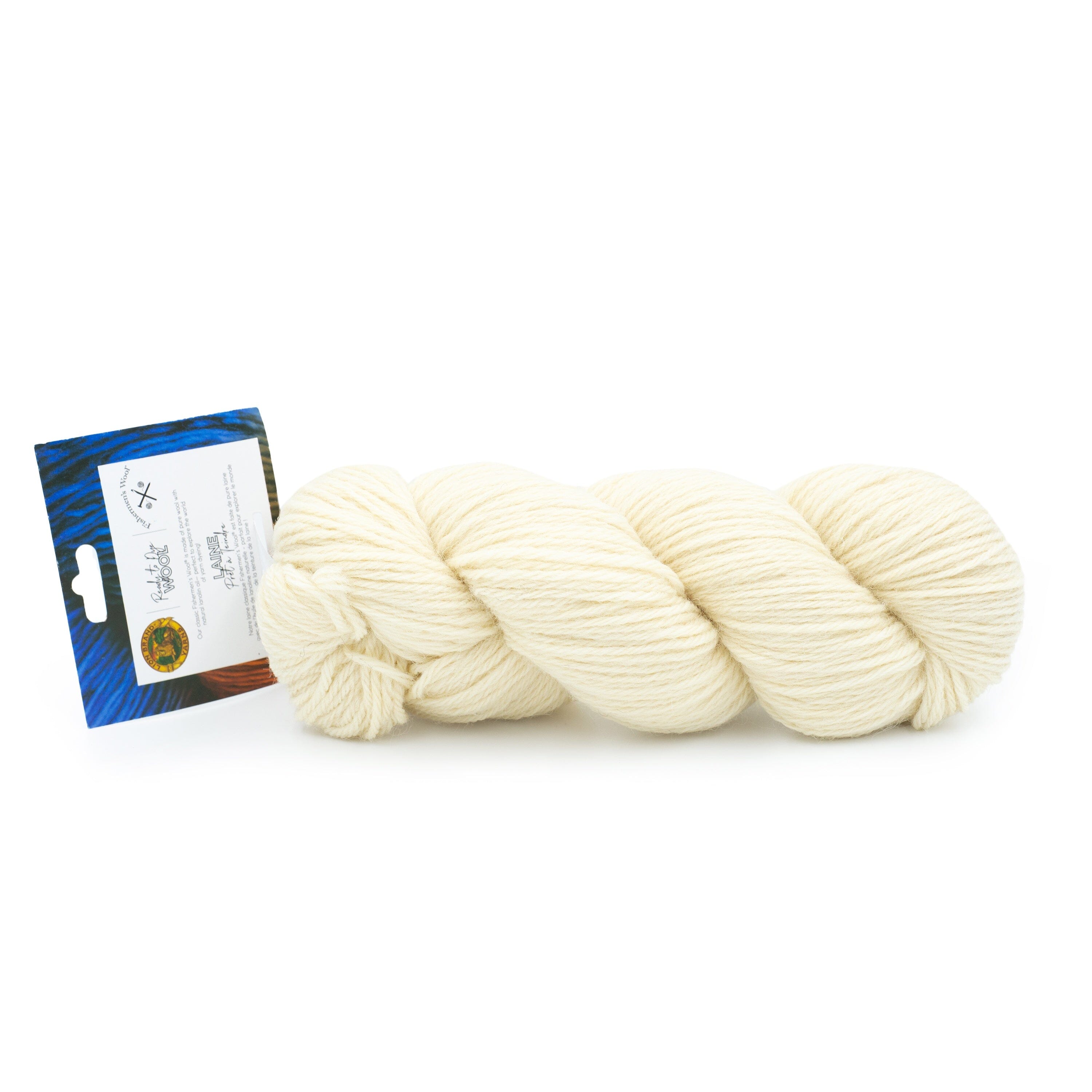 Lion Brand 100g "Ready To Dye" Undyed Yarn - Fisherman's Wool