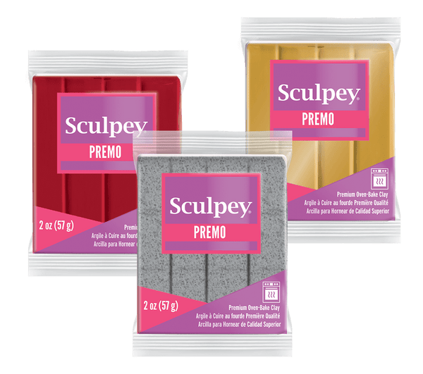 Sculpey Premo! Polymer Oven-Bake Clay - 57g Blocks - Accents Colours